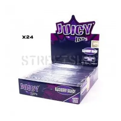 Boîte de 24 carnets de feuilles King Size Slim Mûre - Juicy Jay's - HeadShop