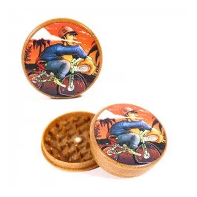 Grinder en chanvre Bike 3 parties 60mm Dents Requin - Beuz - HeadShop