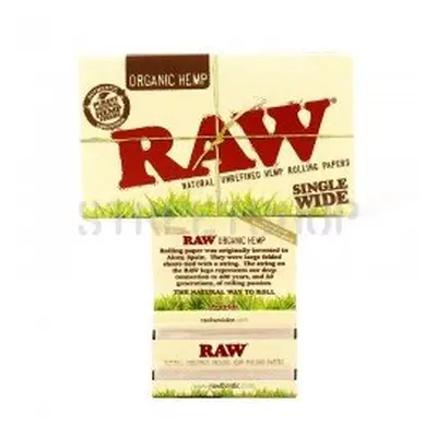 Feuilles Regular Organic Hemp Single Wide paquet double - Raw - HeadShop