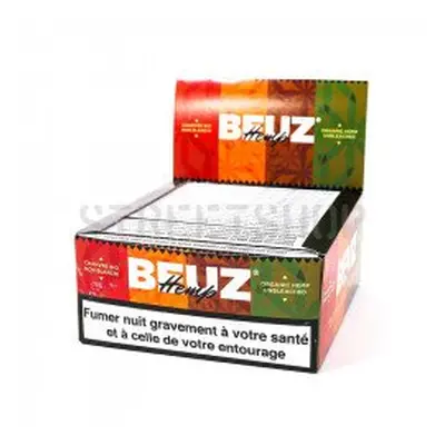 Boîte de 50 carnets de feuilles King Slim Hemp Chanvre Bio - Beuz - HeadShop