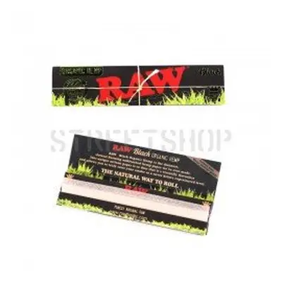 Feuilles King Size Slim Organic Hemp Black - Raw - HeadShop