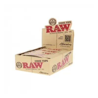 Boite de 24 carnets de 32 filtres cône Tips Maestro - Raw - HeadShop