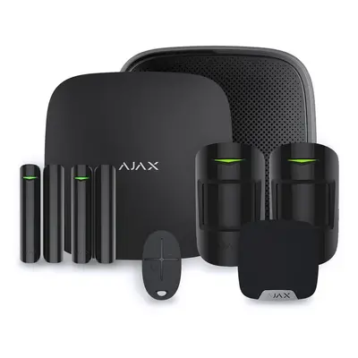 Alarme maison sans fil Ajax Hub 2 Plus - Kit 3 - Noir