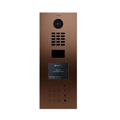 Portier vidéo IP Multi-locataires - Doorbird D21DKV Saillie Finition Bronze