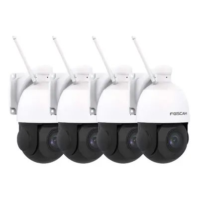 Lot de 4 caméras IP Wi-Fi dôme PTZ 2MP avec zoom optique x18 - FOSCAM SD2X