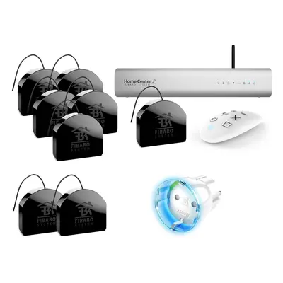 Kit Z-Wave box domotique Home Center 2 - Pilotage volets roulants / éclairage / prise - Fibaro