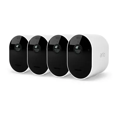 Kit 4 Caméras de Surveillance blanche WiFi - Essential Spotlight Arlo