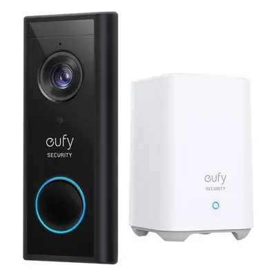 Kit Sonnette Vidéo Wifi saillie Doorbell 2K + HomeBase - E82101W4 - Eufy