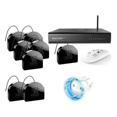 Kit Z-Wave box domotique Home Center 2 - Pilotage volets roulants / éclairage / prise - Fibaro