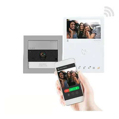 Kit Interphone ultra et mini mains libres Wi-fi Simplebus 2 - KVU8190W - Comelit