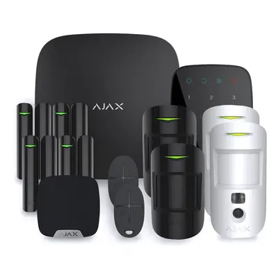 Alarme maison sans fil Ajax Hub 2 Plus - Kit 4 - Noir