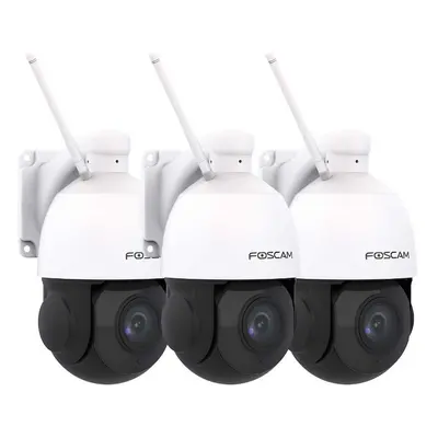 Lot de 3 caméras IP Wi-Fi dôme PTZ 2MP avec zoom optique x18 - FOSCAM SD2X