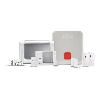 Pack alarme maison connectée avec transmission GSM DIAG22CSF - Compatible Animaux - Diagral