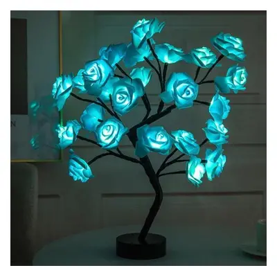 Lampe de chevet Fleurs De Rose | De Bureau - Design | De table - Bleu