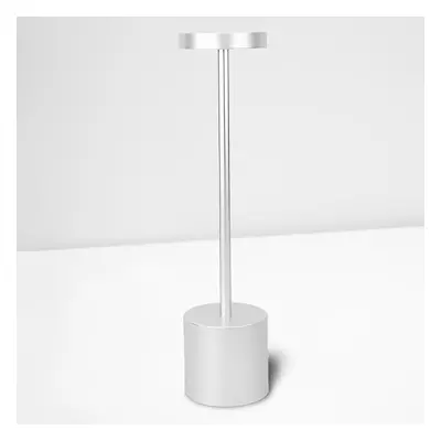 Lampe De Table Sans Fil Rechargeable | Design Extérieur Et Intérieur - Argenté