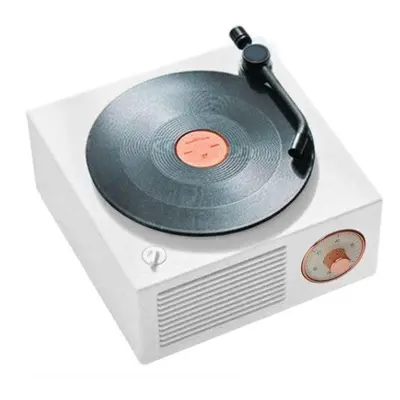 Enceinte Bluetooth Tourne-disque - Vintage | Portable - Rétro - Solde - Blanc