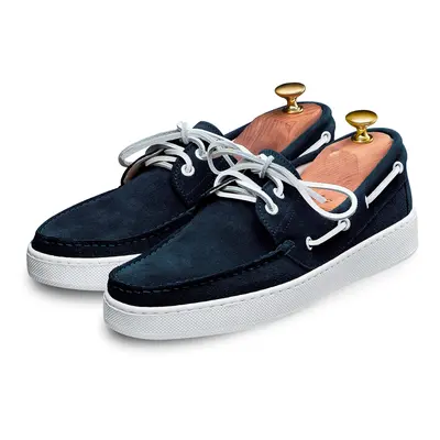 Chaussures bateau Torca 1102 veau velours bleu marine / Bleu marine