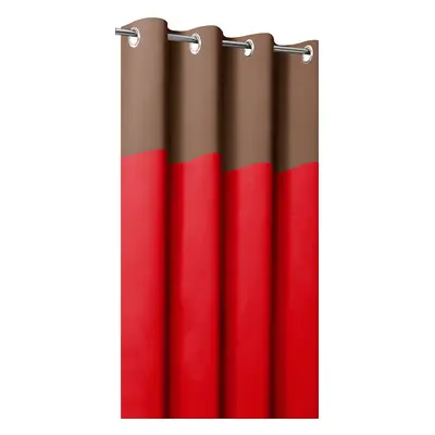 Rideaux Occultants Bicolores chocolat & rouge