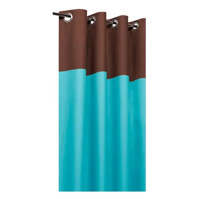 Rideaux Tamisants Bicolores - Chocolat et Bleu azur