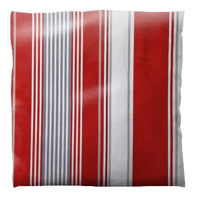 Coussin à rayure Arbonne Rouge