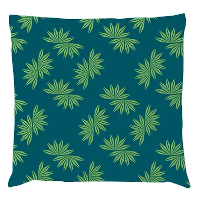 Coussin Fleurs - Chanvre Menthe