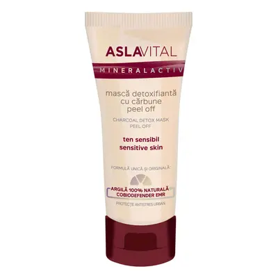 Masque détoxifiant au charbon Aslavital, 100 ml, Farmec