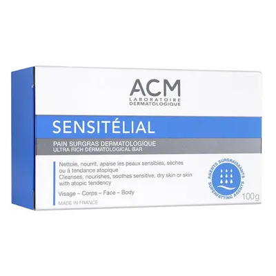 Savon dermatologique nourrissant Sensitelial, 100 g, Acm