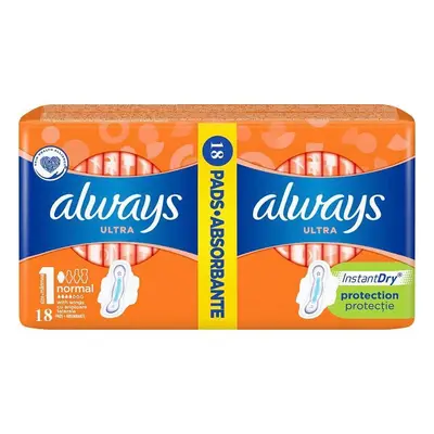 Serviettes hygiéniques Always Ultra Normal, 18 pièces, P&G