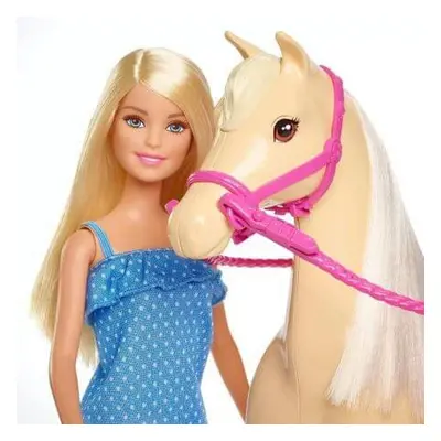 Ensemble poupée Barbie et cheval