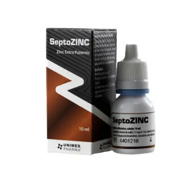 SeptoZINC solution isotonique, 10 ml, Unimed Pharma