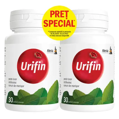 Urifin paquet (1+1 prix spécial), 30 comprimés, Alevia