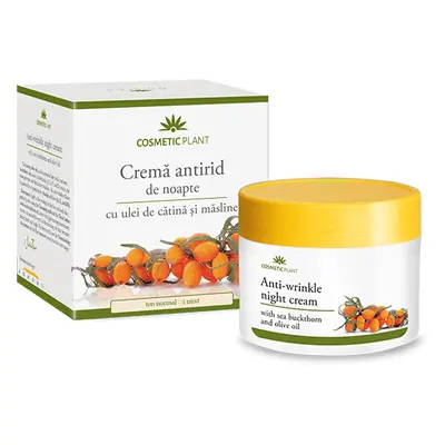 Crème de nuit anti-rides à la catina et à l'huile d'olive, 50 ml, Cosmetic Plant