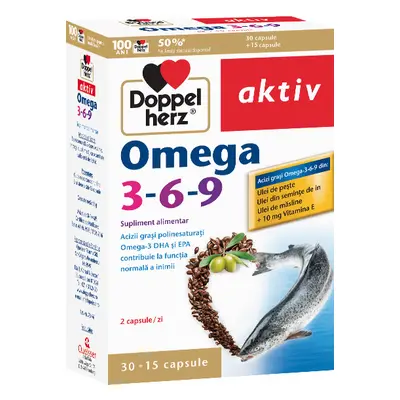 Oméga 3-6-9, 30 + 15 gélules, Doppelherz