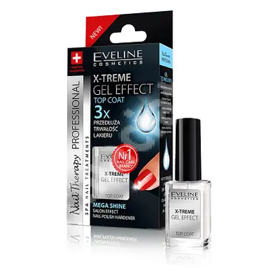 Top Coat X-treme Nail Therapy traitement à effet de gel, 12 ml, Eveline Cosmetics