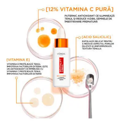 Loreal Sérum pour le visage avec vitamine C, 30 ml