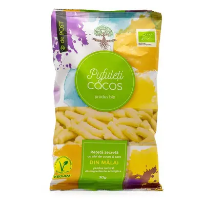 Feuilletés de maïs bio à l'huile de coco et au sel de mer, 30 g, Govinda