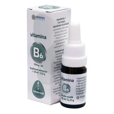 Vitamine B6 (50mg/ml) solution orale, 10 ml, Renans