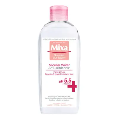 Eau micellaire pour les peaux réactives sujettes aux irritations et aux rougeurs, 400 ml, Mixa