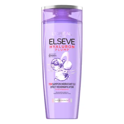 Shampooing hydratant pour cheveux déshydratés Hyaluron Plump, 400 ml, Elseve