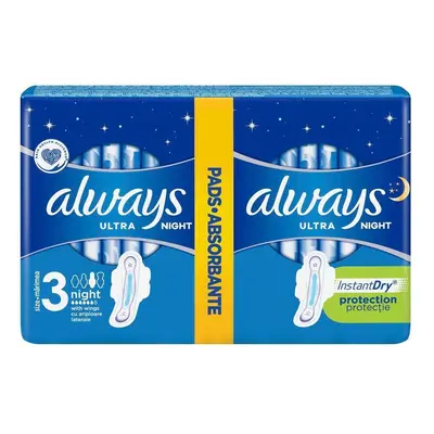 Always Ultra Night Absorbent, 12 pièces, P&G