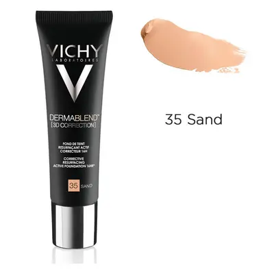 Vichy DermaBlend Fond de teint correcteur nivelant 16h 3D Correction, teinte 35 Sand, 30 ml