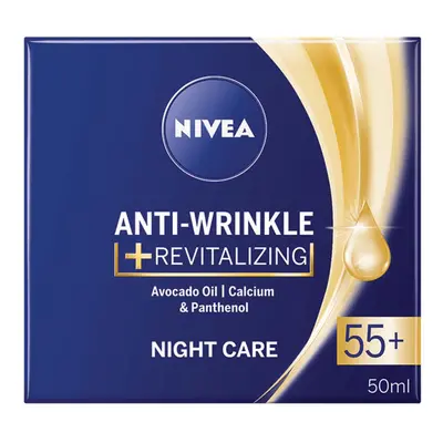 Crème de nuit anti-rides revitalisante 55+, 50 ml, Nivea