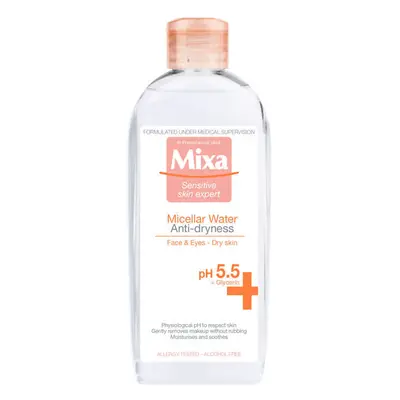 Eau micellaire pour peaux sensibles et sèches Anti-Sécheresse, 400 ml, Mixa