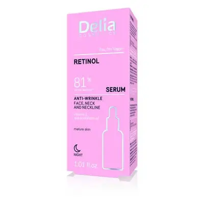 Sérum anti-rides au rétinol, 30 ml, Delia Cosmetics