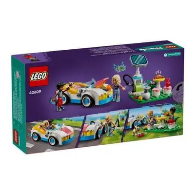 Voiture électrique et chargeur, 6 ans et +, 42609, Lego Friends