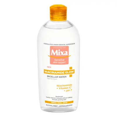 Mixa Eau micellaire éclaircissante au niacinamide et à la vitamine C, 400 ml