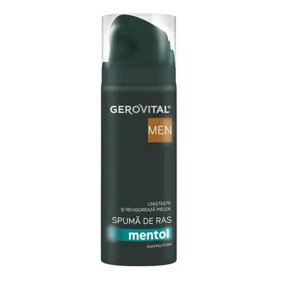 Gerovital Men mousse à raser au menthol, 200 ml, Farmec