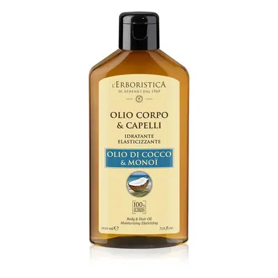 Huile de coco et de monoï pour le corps et les cheveux, 200 ml, L'Erboristica