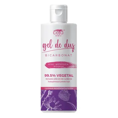 Gel douche 99,5% végétal avec bicarbonate, aloès, souci, camomille, 200 ml, Ceta Sibiu