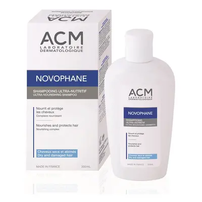 Shampooing ultra nourrissant pour cheveux secs Novophane, 200 ml, Acm